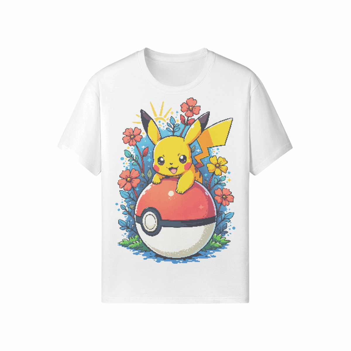 T-Shirt PXL Pokéball Pikachu